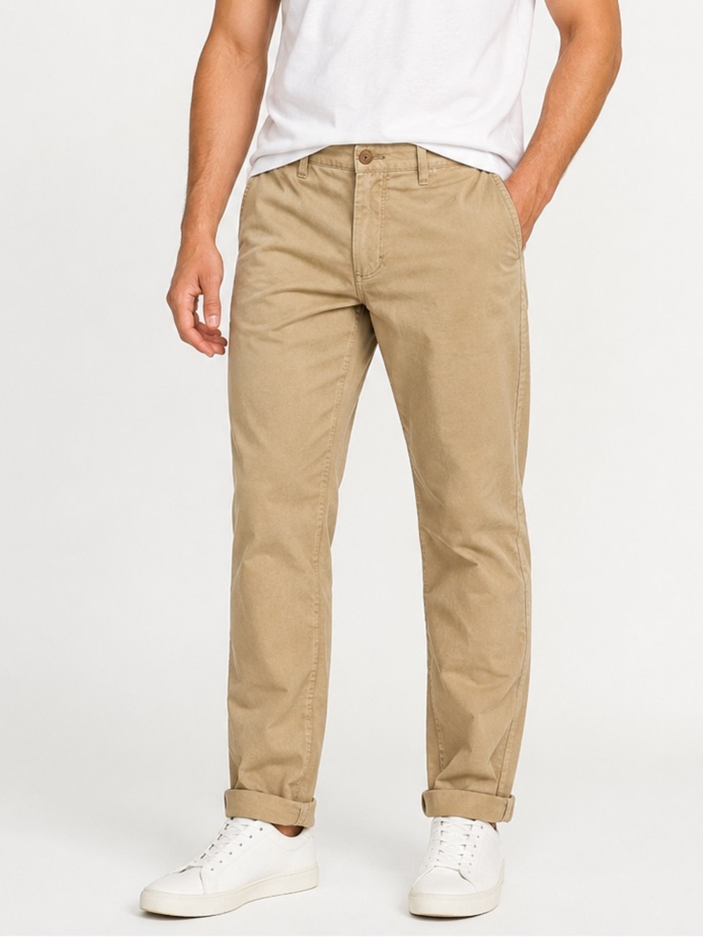 Old Navy Men’s 32x32 Broke-In Khakis Pants Classic Casual Comfort Everyday Wear